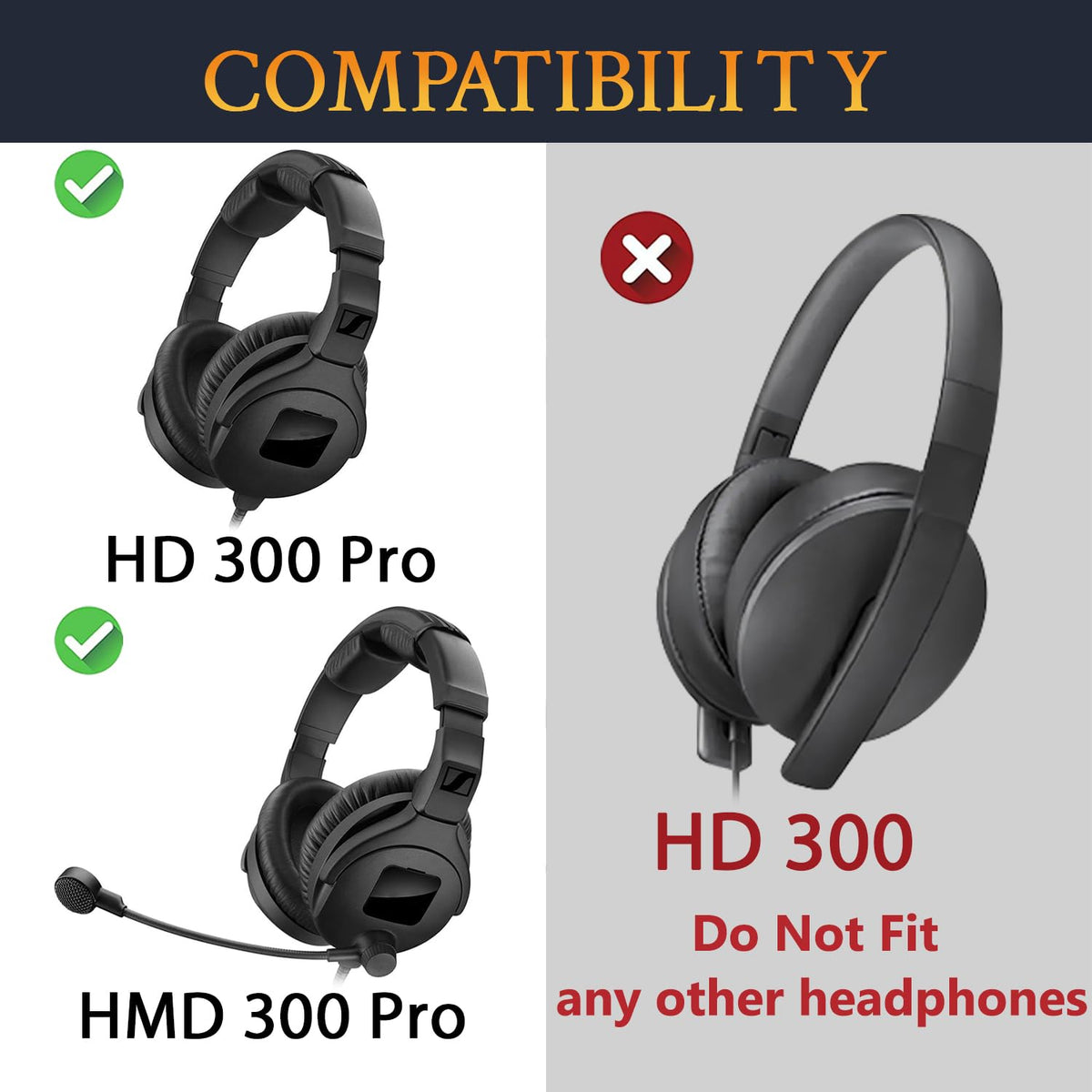 SOULWIT HD300 Pro earpads side view highlights secure fit