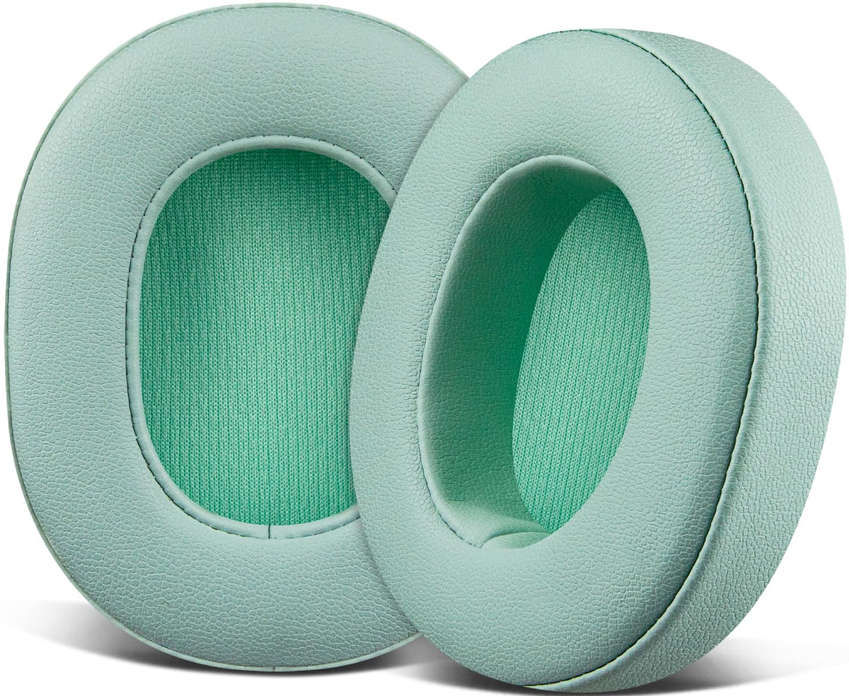 SOULWIT Hesh 3 ear pads close-up highlighting protein leather for improved comfort and isolation