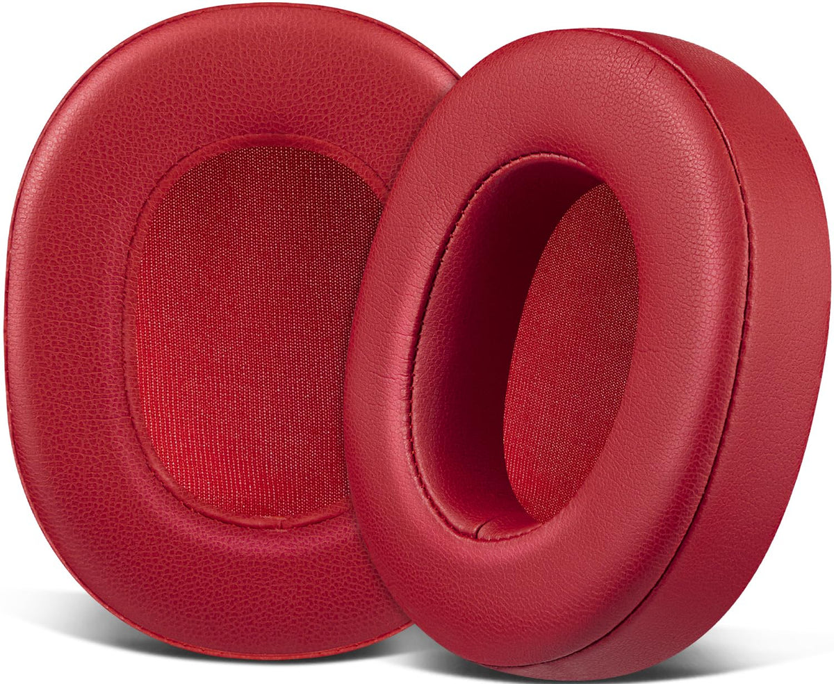 SOULWIT replacement earpads close-up reveal premium protein leather for comfort and noise isolation.