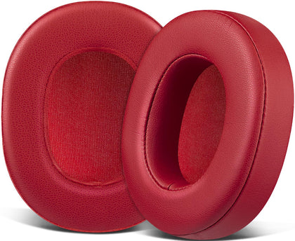 SOULWIT replacement earpads close-up reveal premium protein leather for comfort and noise isolation.