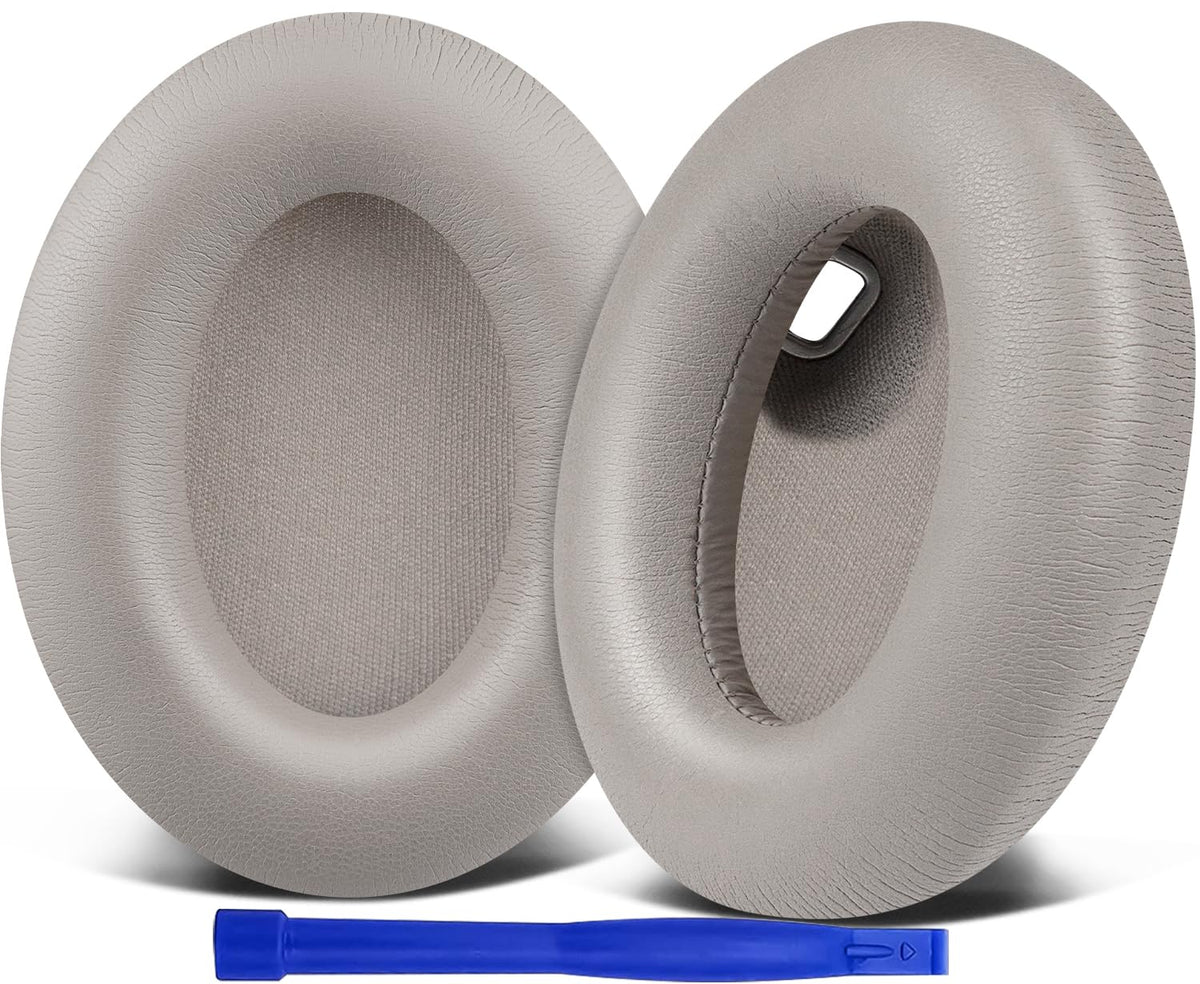 SOULWIT replacement earpads for WH-1000XM4 with grey finish, easy upgrade to comfort