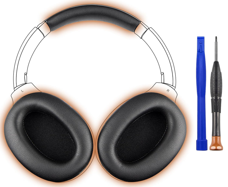 SOULWIT ear-pads closeup for XM2 and MDR1000X, comfortable seal