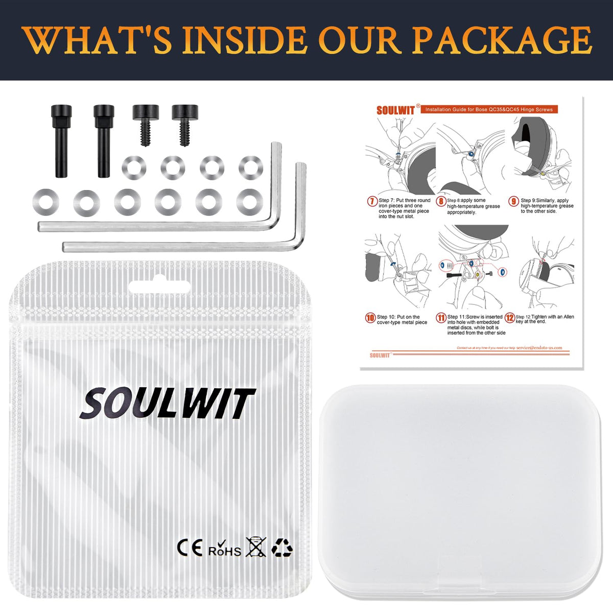 SOULWIT pins beside a ruler showing scale and precise fit, ensures correct sizing