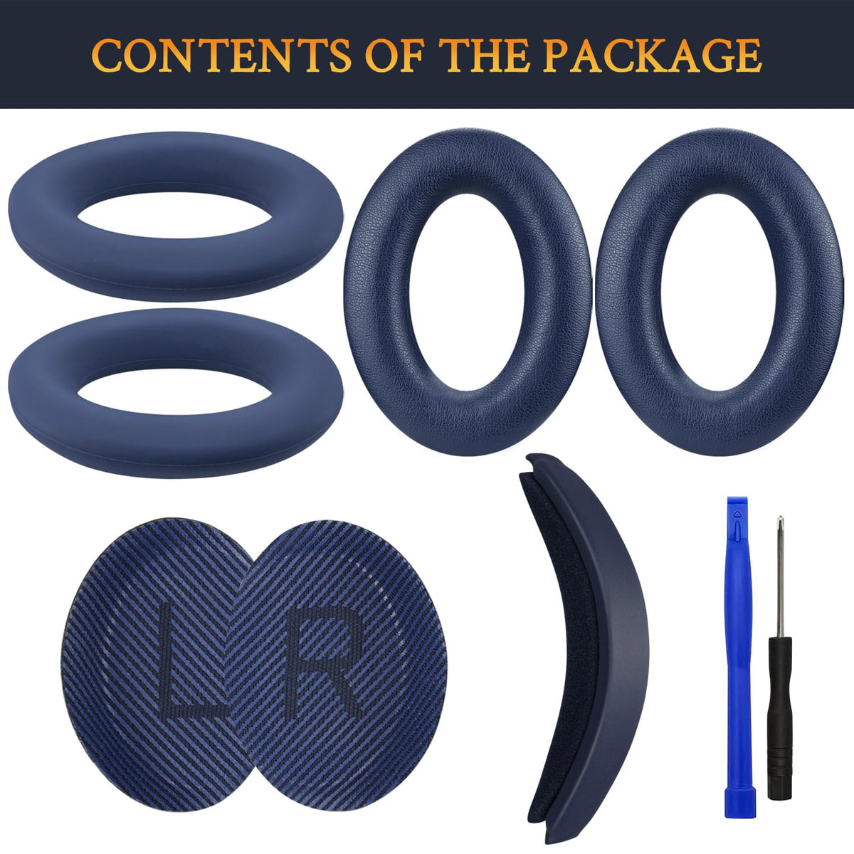 SOULWIT slim silicone earpad cover stretched over cushion protecting from sweat
