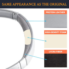 SOULWIT silicone earpad cover fitted on pad protecting against sweat