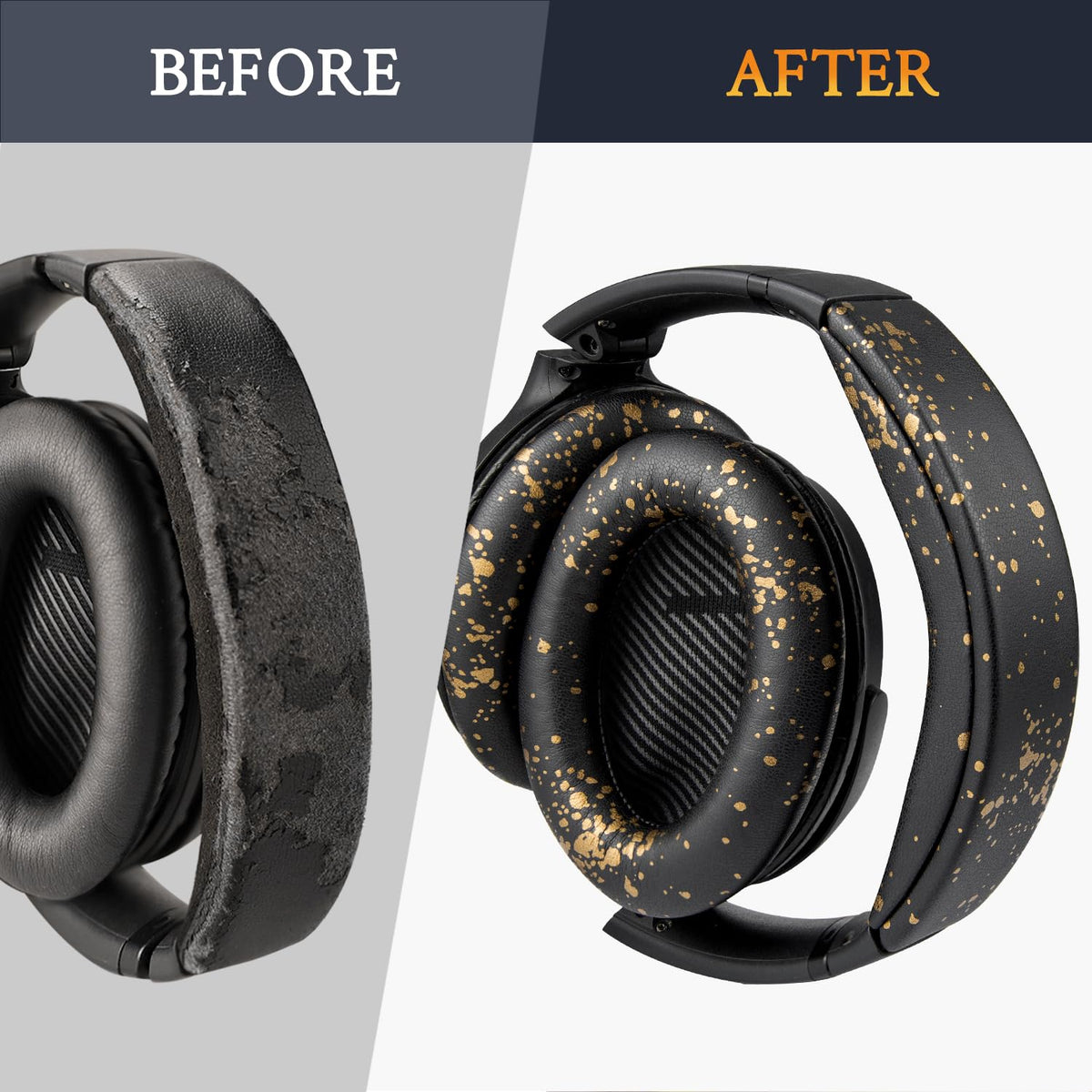 SOULWIT thin silicone cover fitted on earpad protecting from sweat and prolonging pad life