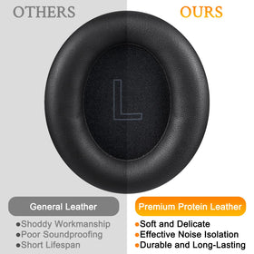 SOULWIT earpads beside ruler for size comparison to ensure correct fitment