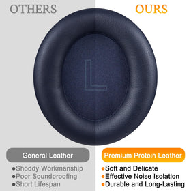 SOULWIT earpad beside coin size comparison showing depth and fit benefit