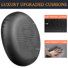 SOULWIT earpads next to ruler showing dimensions for correct fit verification