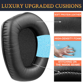 SOULWIT earpads next to ruler for size, accurate fit assurance