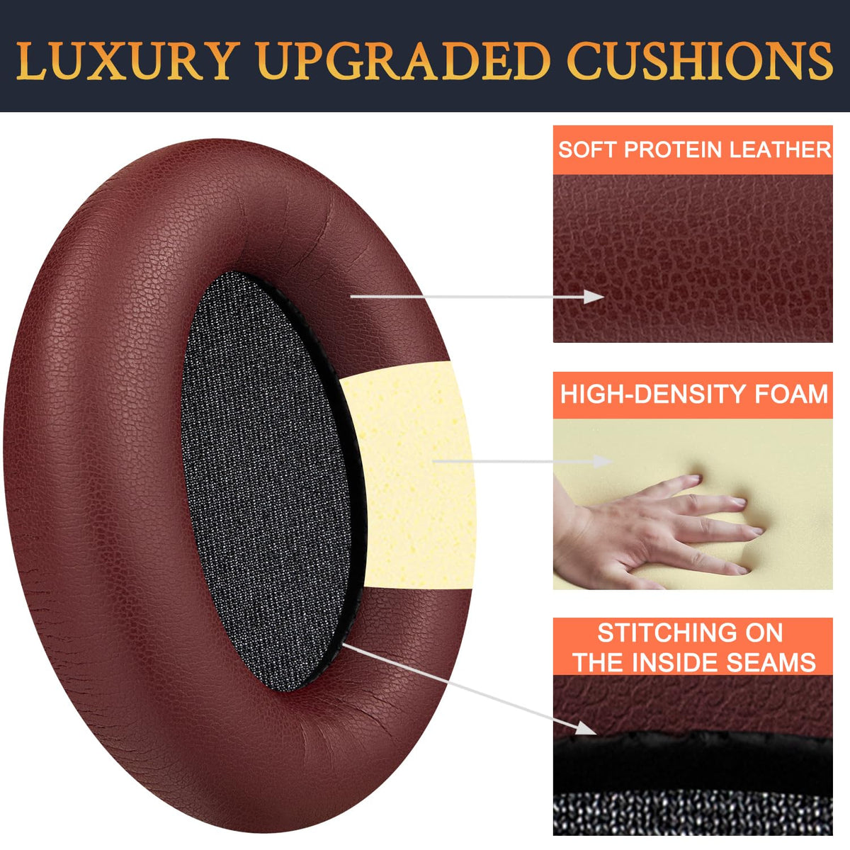 SOULWIT WH-1000XM3 after-install cushions upgrade comfort and seal