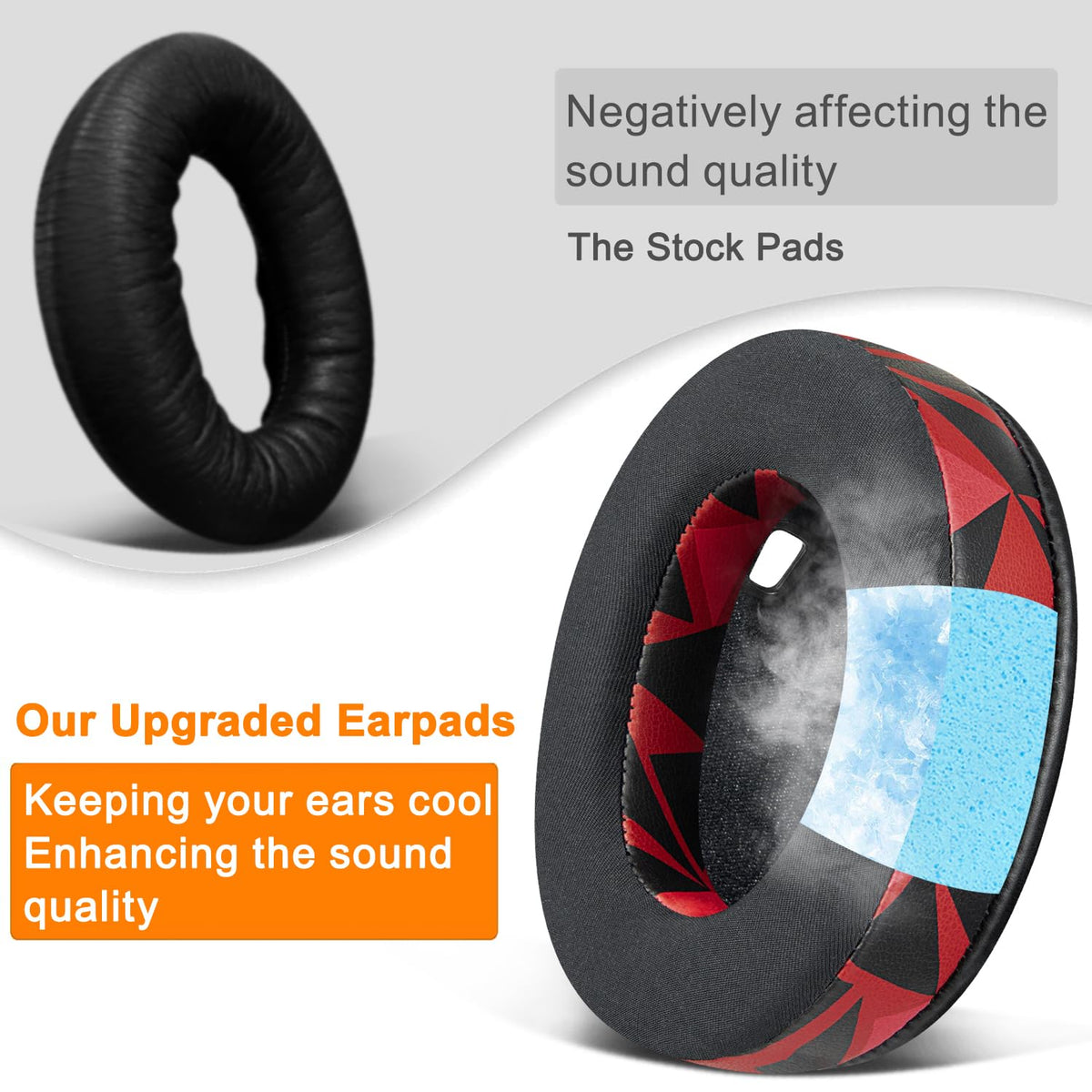 SOULWIT sweat-resistant material keeps ears dry in warm conditions