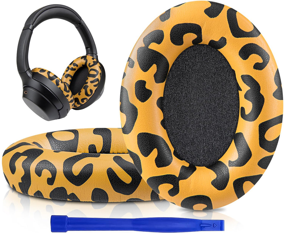 SOULWIT Tiger Stripes ear pads from the front view offer enhanced comfort and a secure seal.