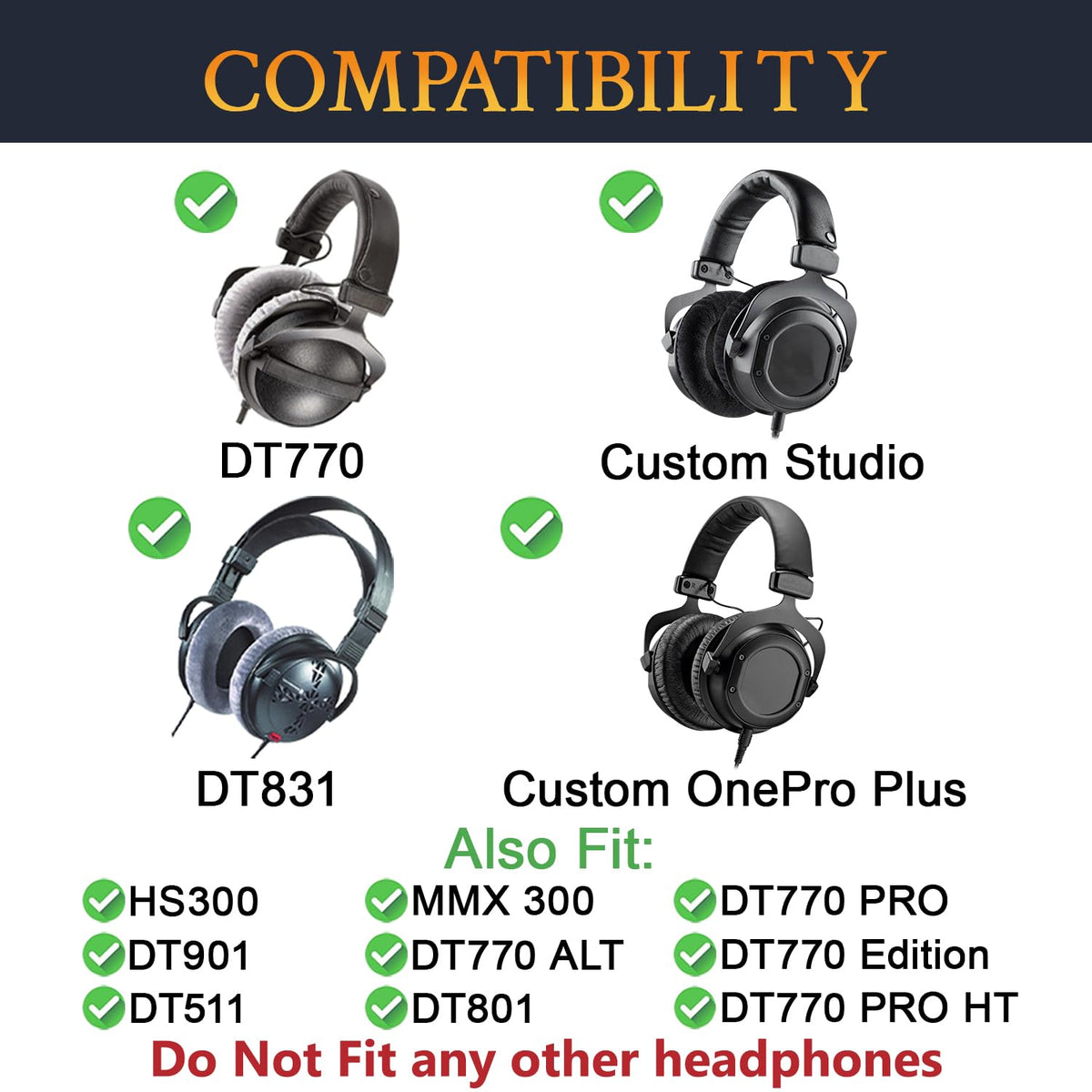 SOULWIT velour earpads for Beyerdynamic DT770 PRO fit enhances bass warmth