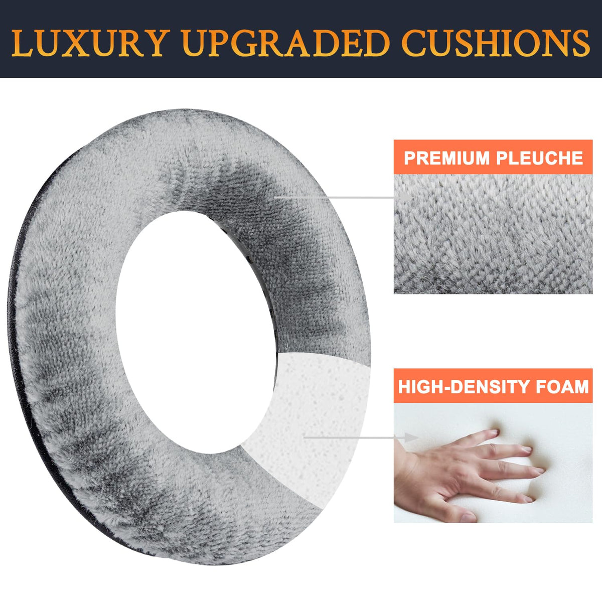 SOULWIT velour earpads for Beyerdynamic DT801 fitment deliver snug seal and clear mids