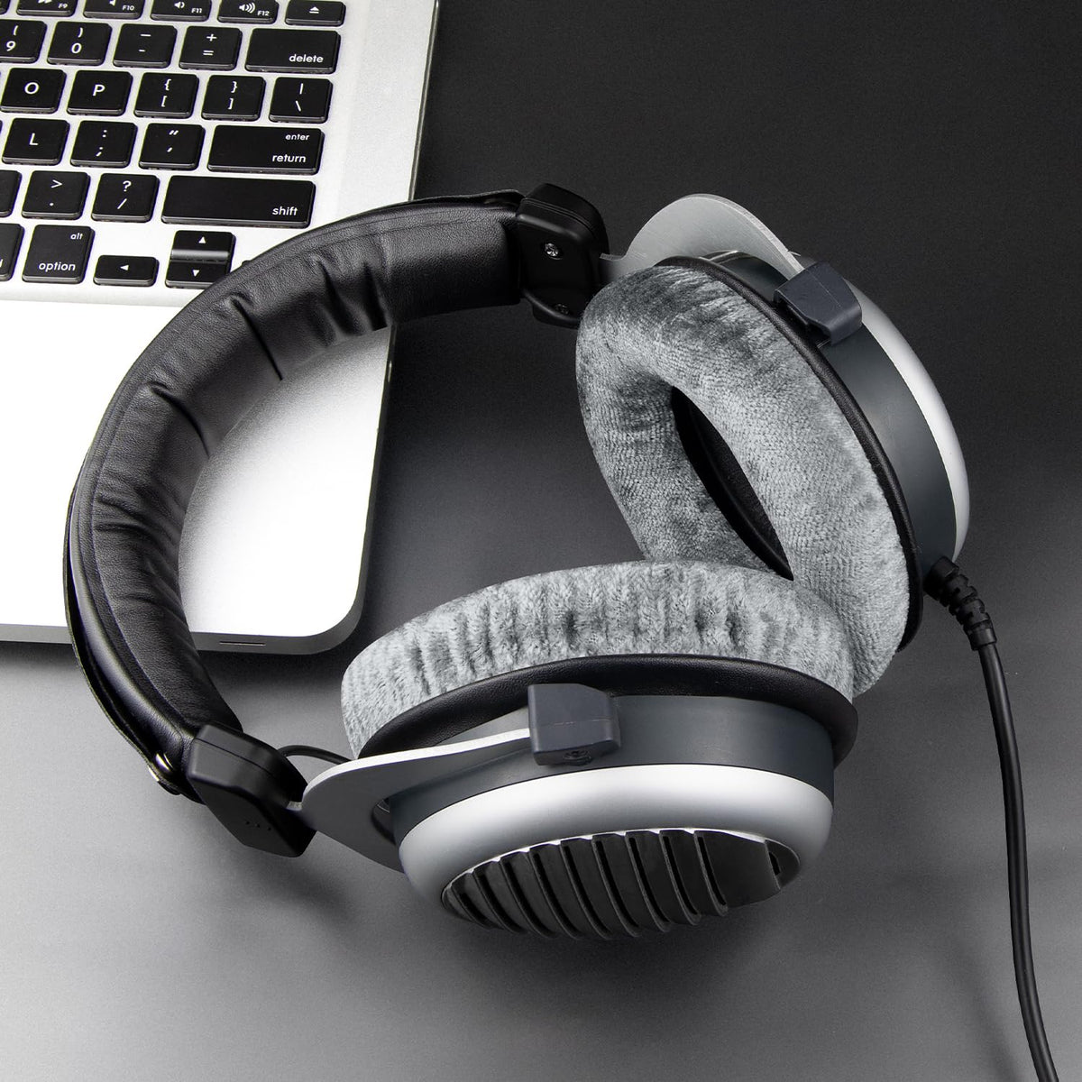 SOULWIT velour earpads for Custom Studio Plus replacement cushions improve fit