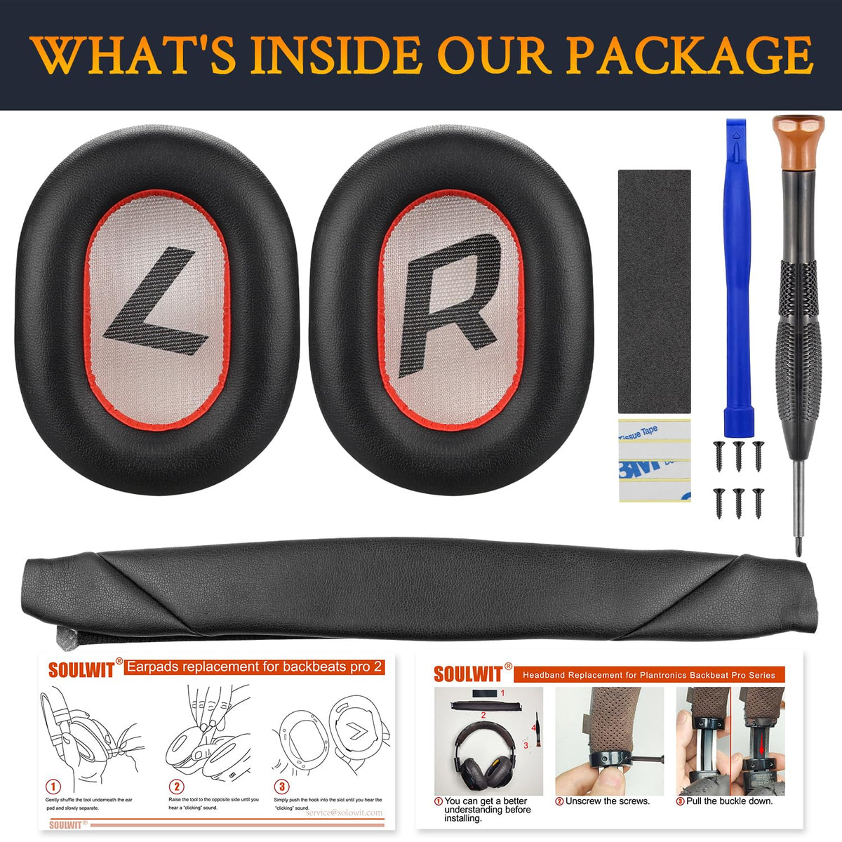 SOULWIT Voyager 8200 UC earpads with high density foam improve comfort and isolation
