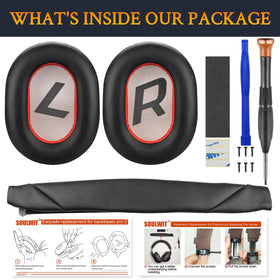 SOULWIT Voyager 8200 UC earpads with high density foam improve comfort and isolation