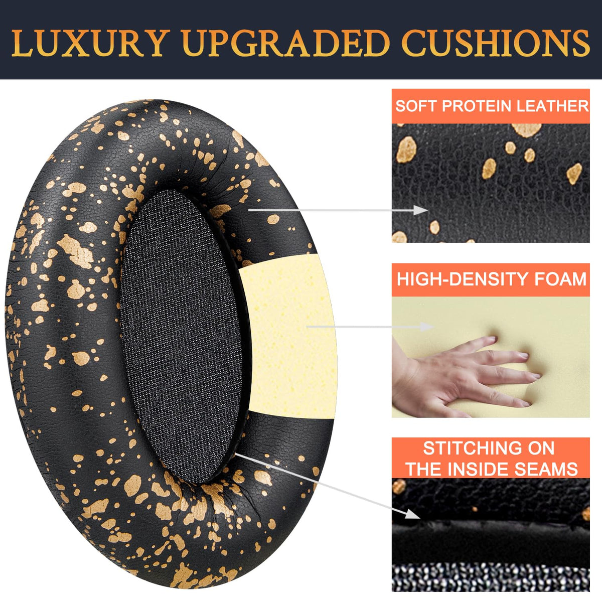 SOULWIT WH-1000XM3 earpads assembly demonstration for quick replacement
