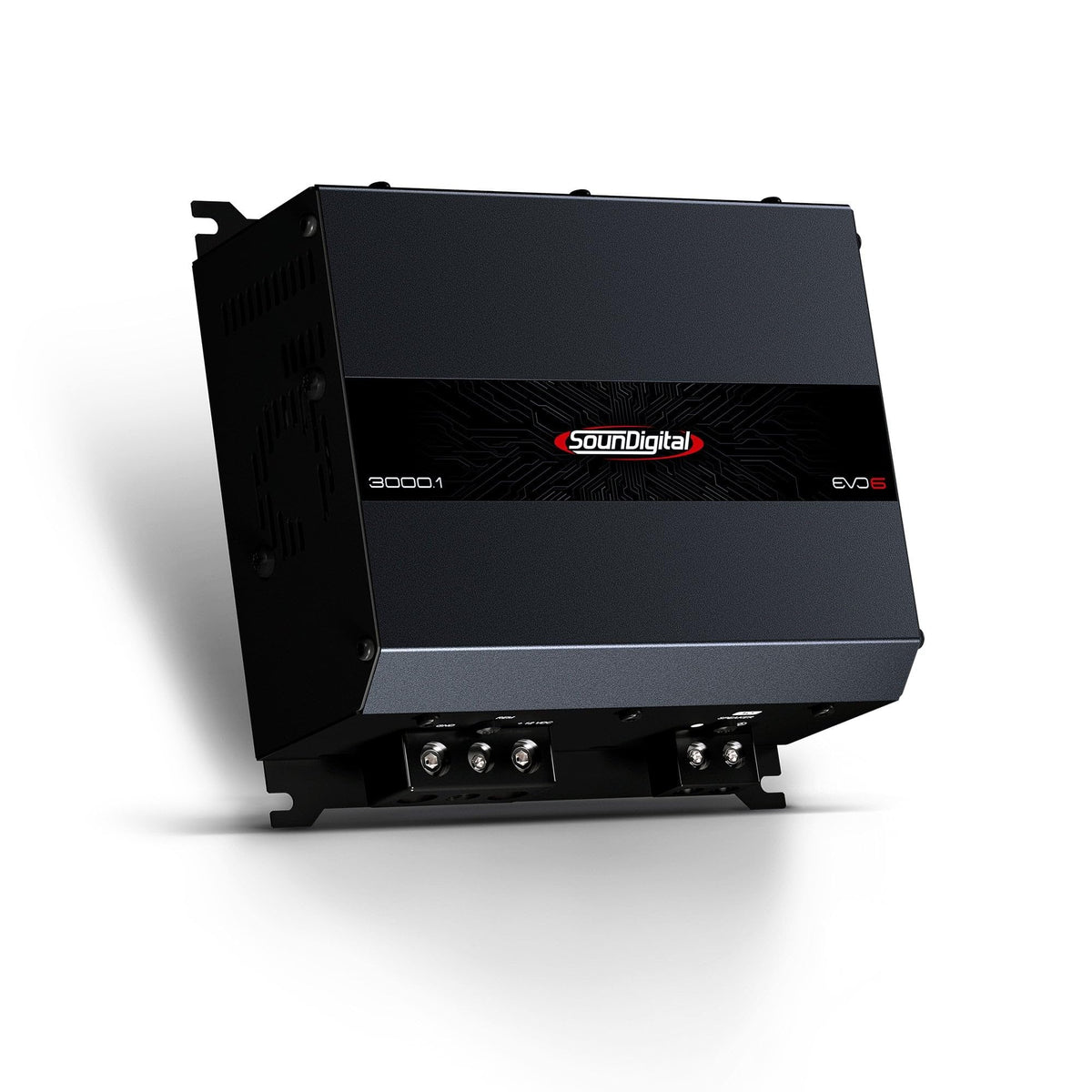 SounDigital 3000.1 EVO6 side connections enable compact wiring.