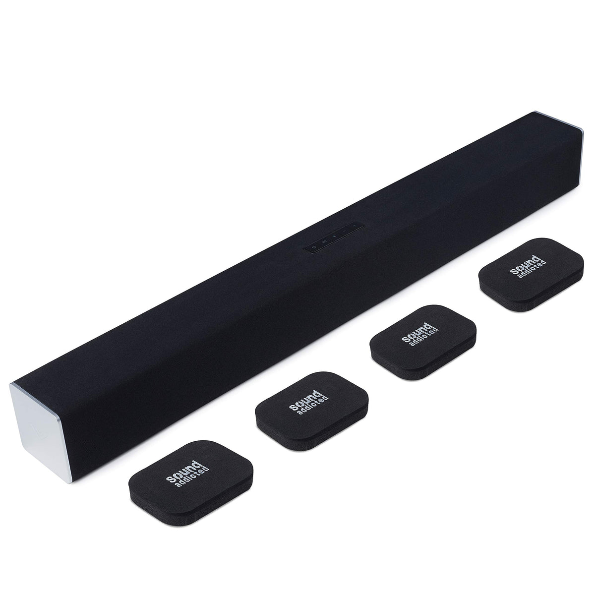 Sound Addicted textured surface detail cushions impacts and protects finish