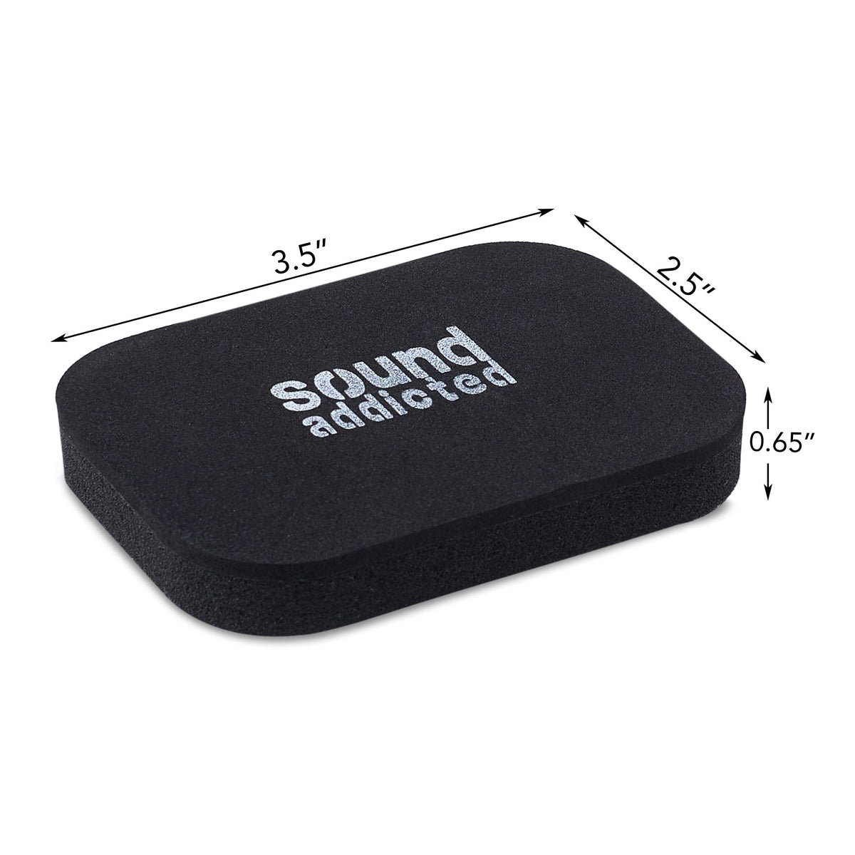 Sound Addicted side profile under soundbar stabilizes and prevents slipping