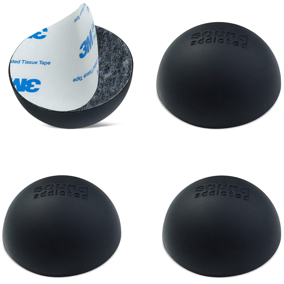 Sound Addicted Subble 1.8-inch silicone feet under amplifier reduce vibration