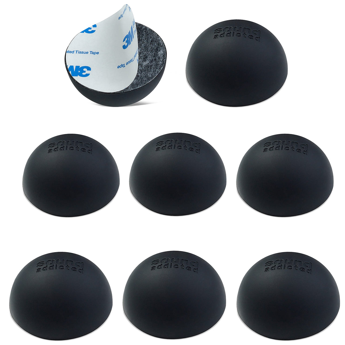 Sound Addicted Subble front view showing compact speaker feet improving stability