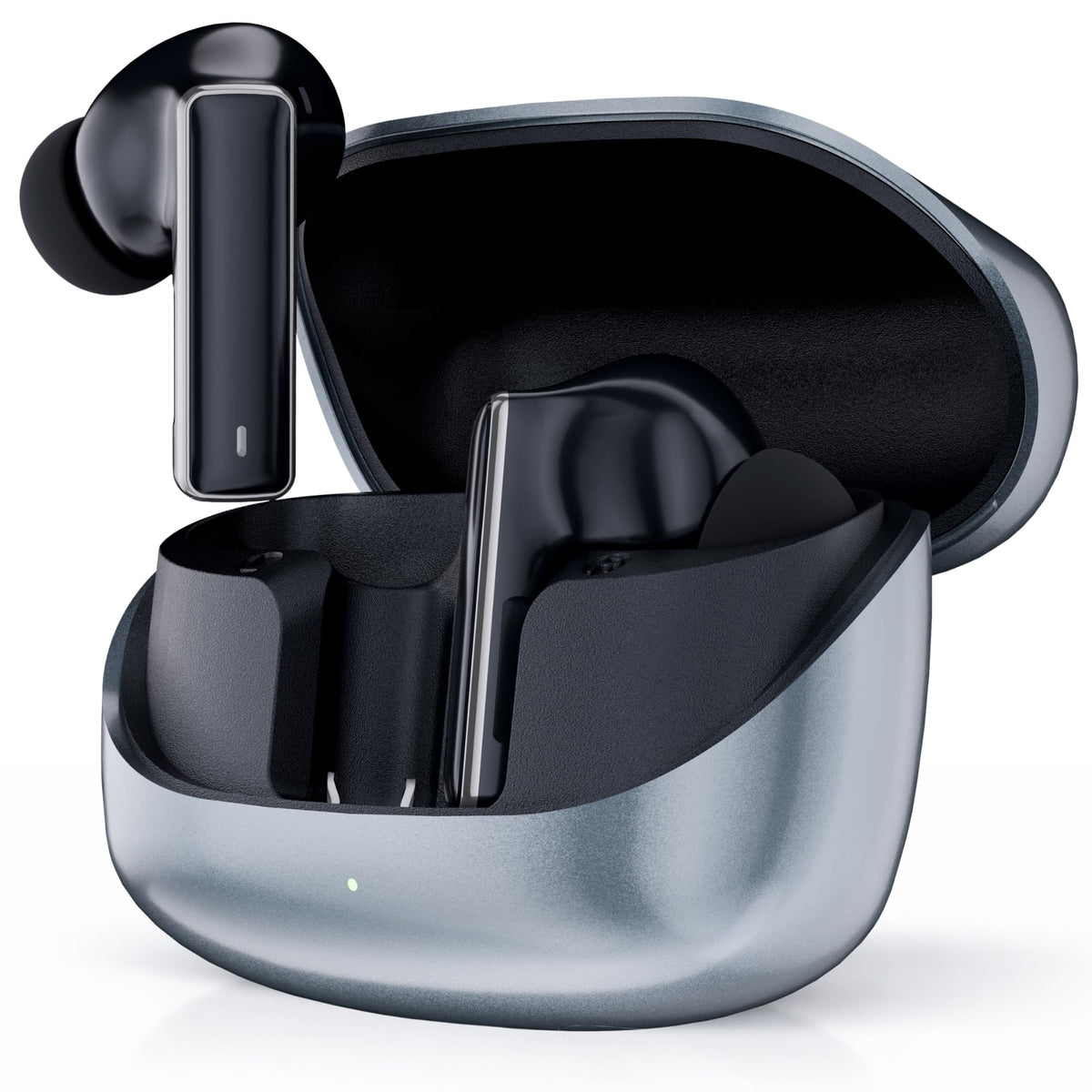 Sound Addicted ZEN6 earbuds in case offering quick recharge for all-day listening.