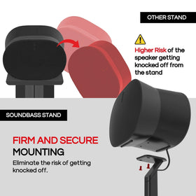 Sound Bass ERA300 floor stand all-metal construction feels premium and durable.