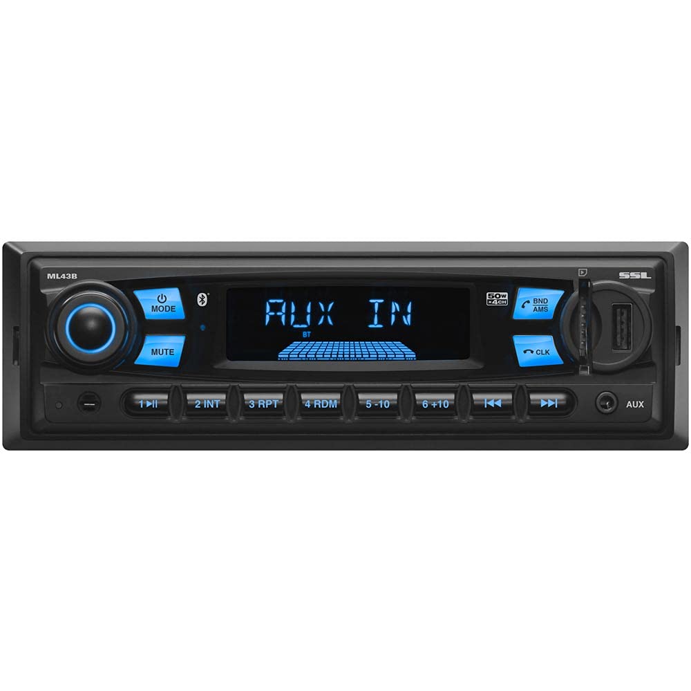 Sound Storm ML43B enables Bluetooth hands-free calling for clear in-car conversations.