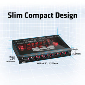 Sound Storm Laboratories installed under dash demonstrating compact fit and user accessibility