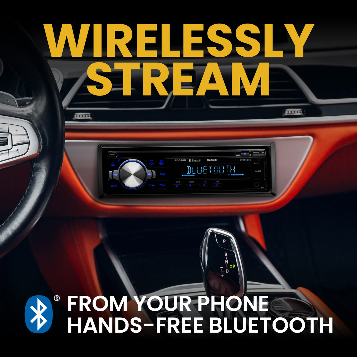 Sound Storm SDC26B microphone and controls for clear hands-free calls
