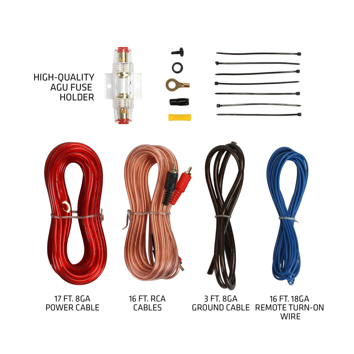 Sound Storm Laboratories US8K rear connections showing RCA and speaker-level inputs for easy integration