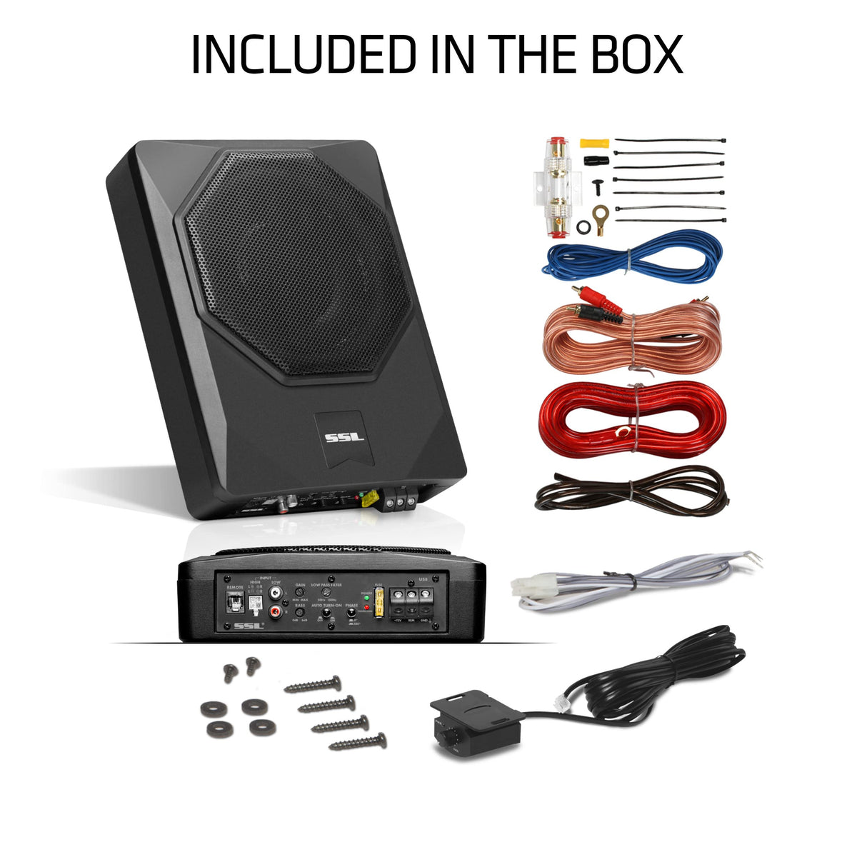 Sound Storm Laboratories US8K in a truck cabin lifestyle shot showing enhanced bass for daily driving