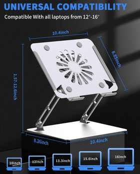 SOUNDANCE side profile at an angle, provides ergonomic screen elevation