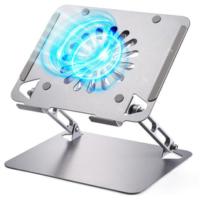 SOUNDANCE front view showing fan and platform, improves laptop cooling