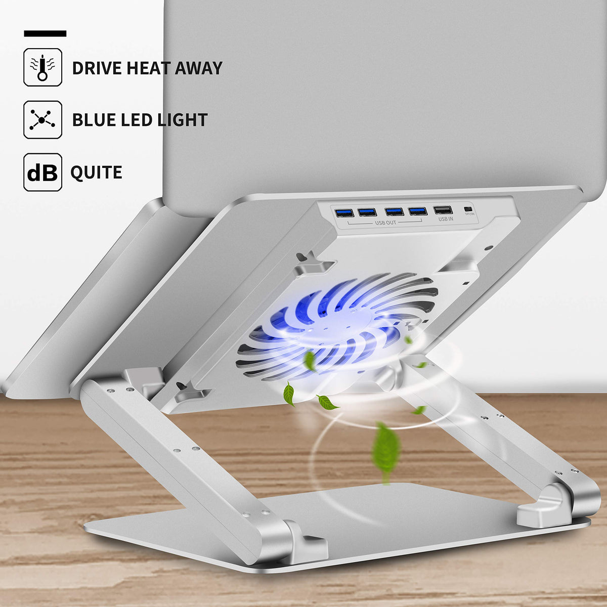 SOUNDANCE ergonomic tilt raises the screen for comfortable viewing.