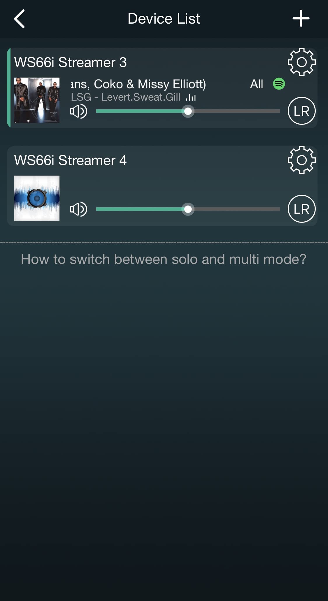 Soundavo WS66i rear panel ports and speaker connections.