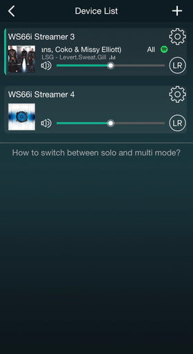 Soundavo WS66i rear panel ports and speaker connections.