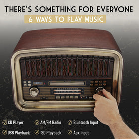 SoundBeast all-in-one radio Bluetooth input for wireless streaming from phone