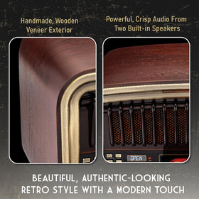 SoundBeast all-in-one radio CD drawer open for quick listening