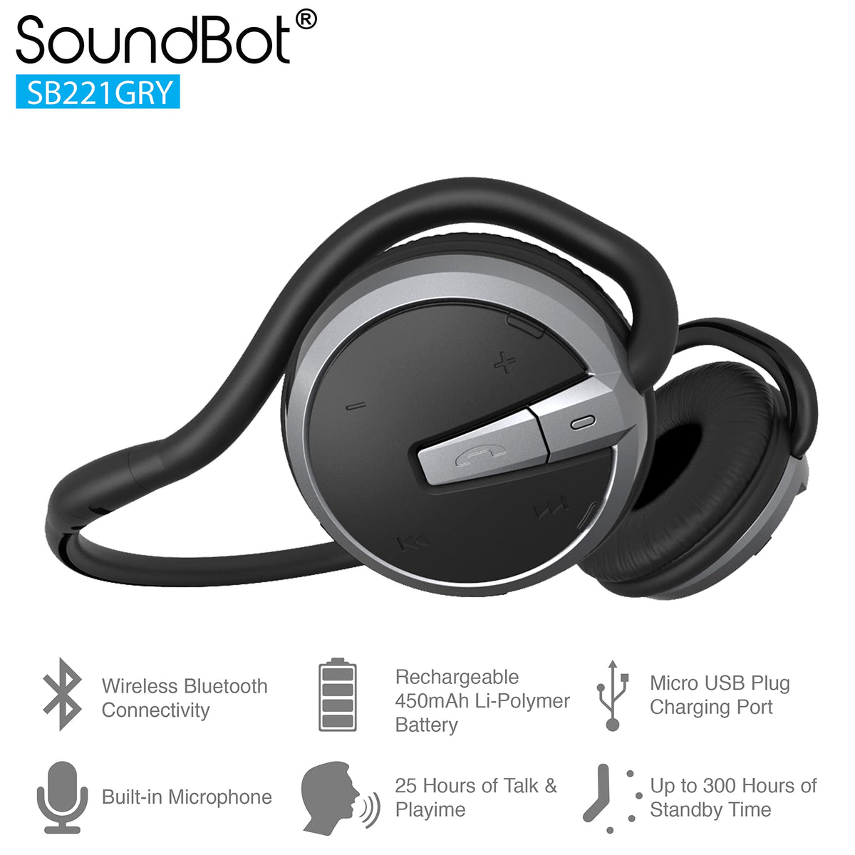 Soundbot SB221 driver close-up highlighting full-range audio clarity benefit
