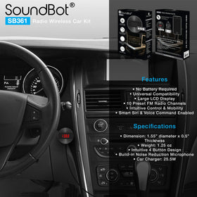 SoundBot SB361 3.5mm cable plugged in for universal audio compatibility