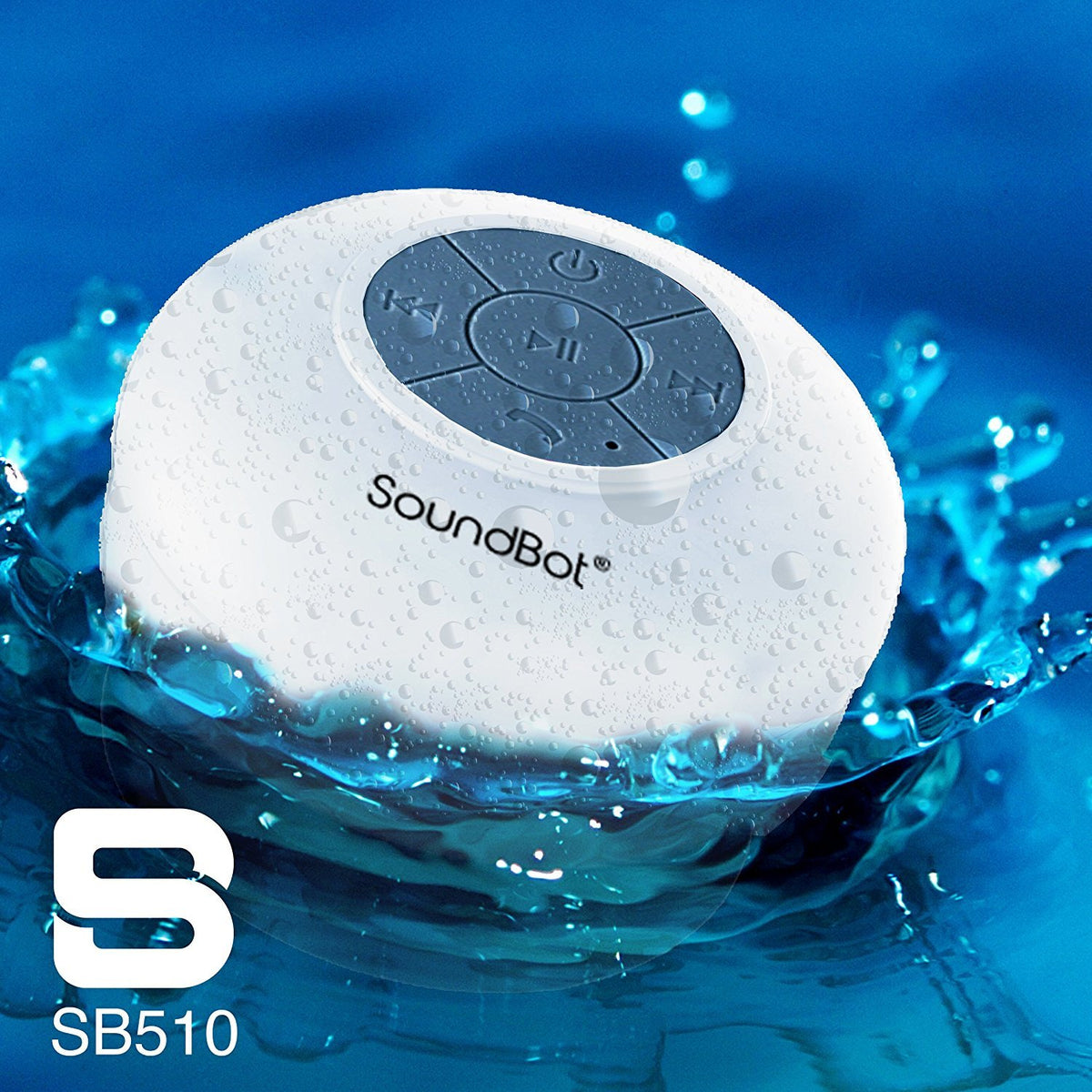 Soundbot SB510 detailed speaker grille delivers clear audio quality.