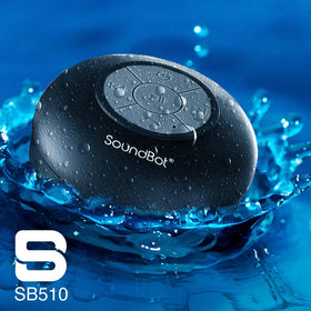 Soundbot SB510 texture and material detail highlighting durable, water-resistant finish