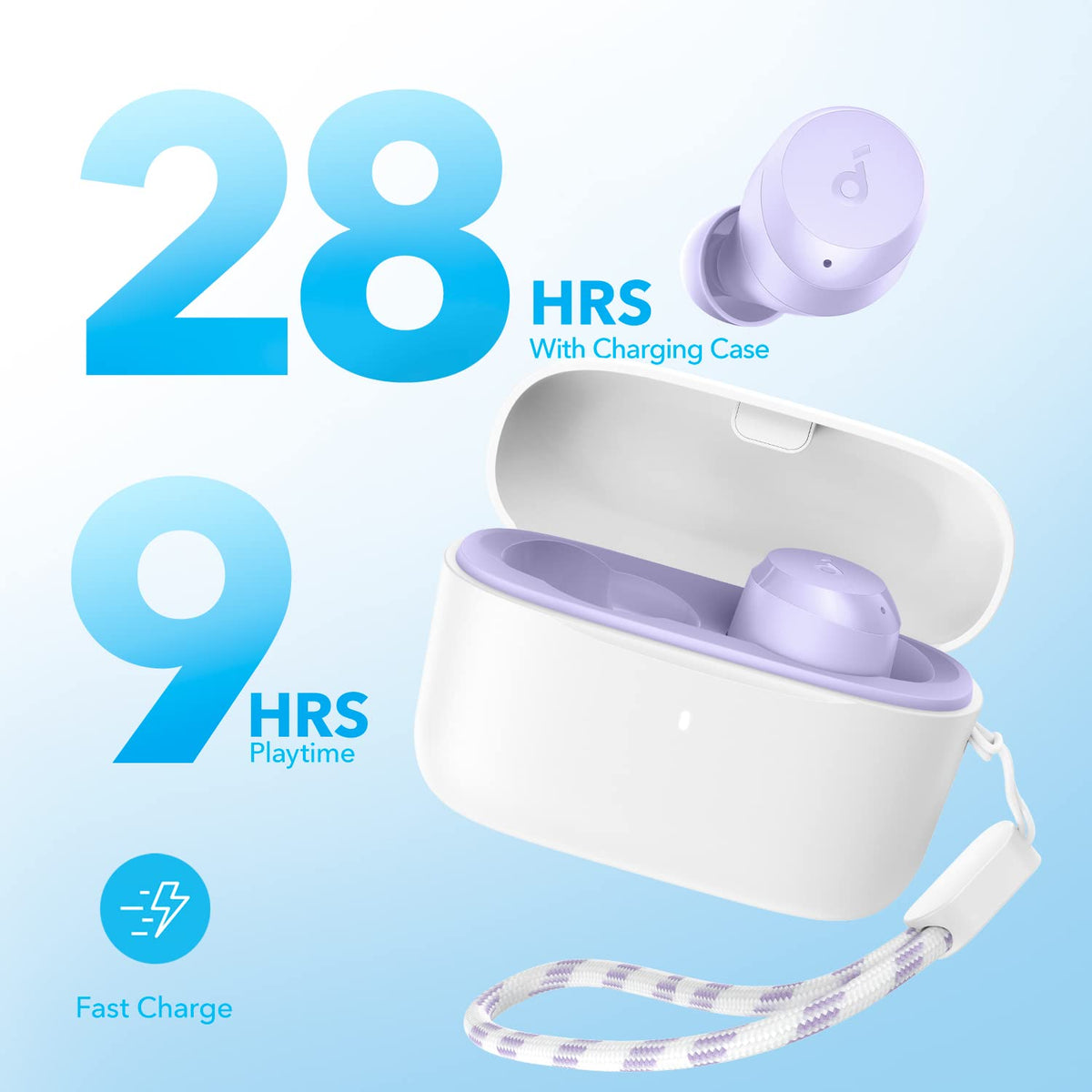 Soundcore A20i worn by commuter, demonstrating AI clear calls and hands-free convenience