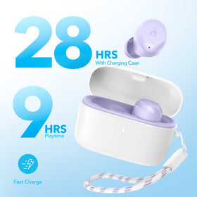 Soundcore A20i worn by commuter, demonstrating AI clear calls and hands-free convenience