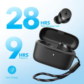Soundcore A20i worn by commuter demonstrating lightweight fit and stability