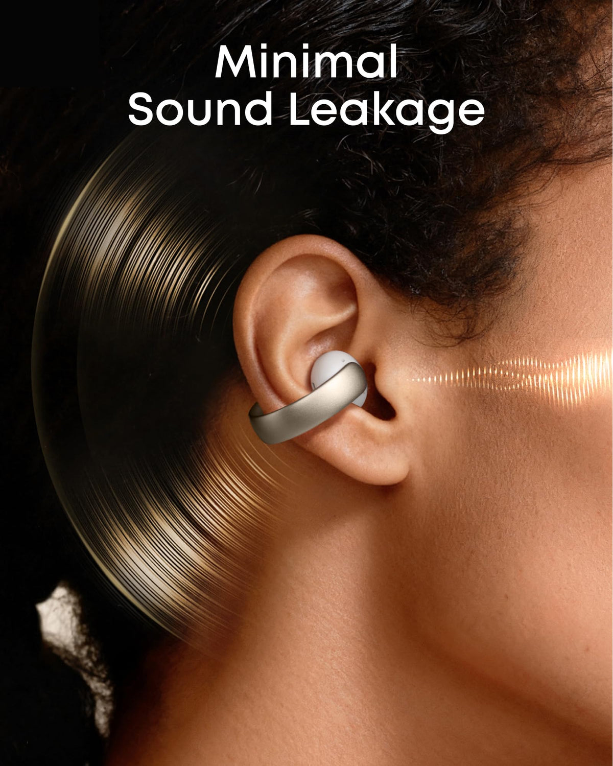 Soundcore AeroClip AI-boosted calls reduce background noise.